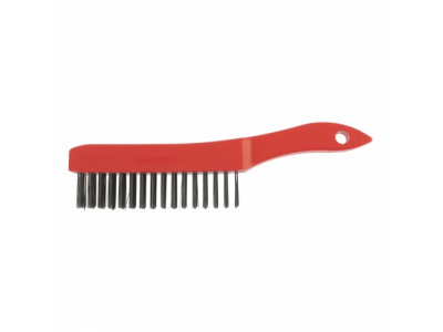 Щетка зачистная 5-и рядная, закаленная прямая проволока с пластиковой ручкой MATRIX