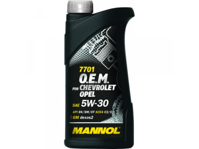 MANNOL 7701 O.E.M. 5W-30 for Chevrolet Opel 1L от MANNOL MANNOL 7701 O.E.M. 5W-30 for Chevrolet Opel 1L