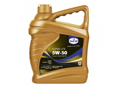Масло моторное синтетическое "Eurol Super Lite 5W-50" 4 л. от EUROL Масло моторное синтетическое "Eurol Super Lite 5W-50" 4 л.