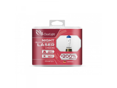 Лампа H4(Clearlight)12V-60/55W Night Laser Vision +200% Light (2 шт.) от ClearLight Лампа H4(Clearlight)12V-60/55W Night Laser Vision +200% Light (2 шт.)